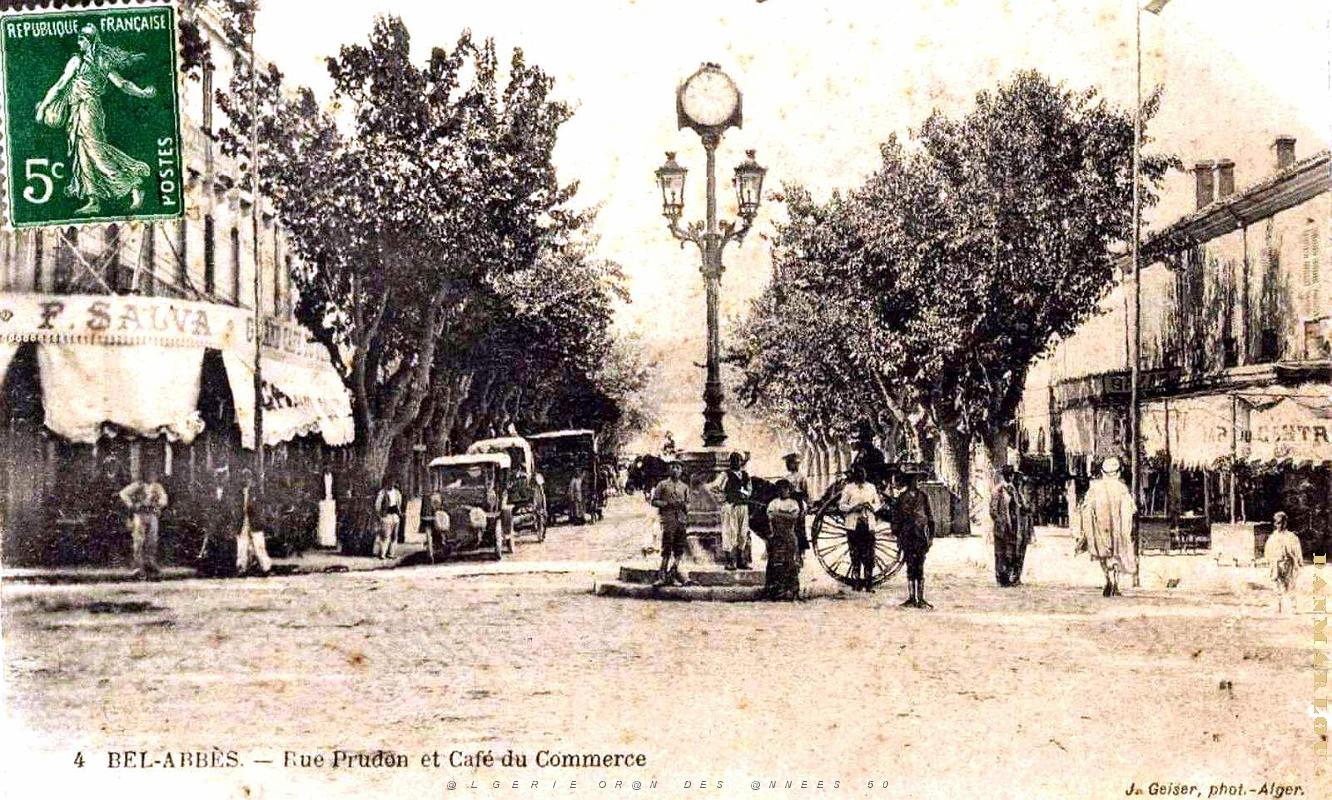 2978- Sidi-Bel-Abbes - Rue Prudon et Cafe du Commerce.jpg